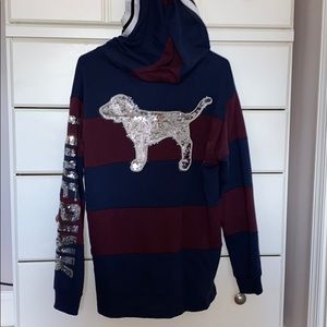 Victoria’s Secret half zip bling hoodie